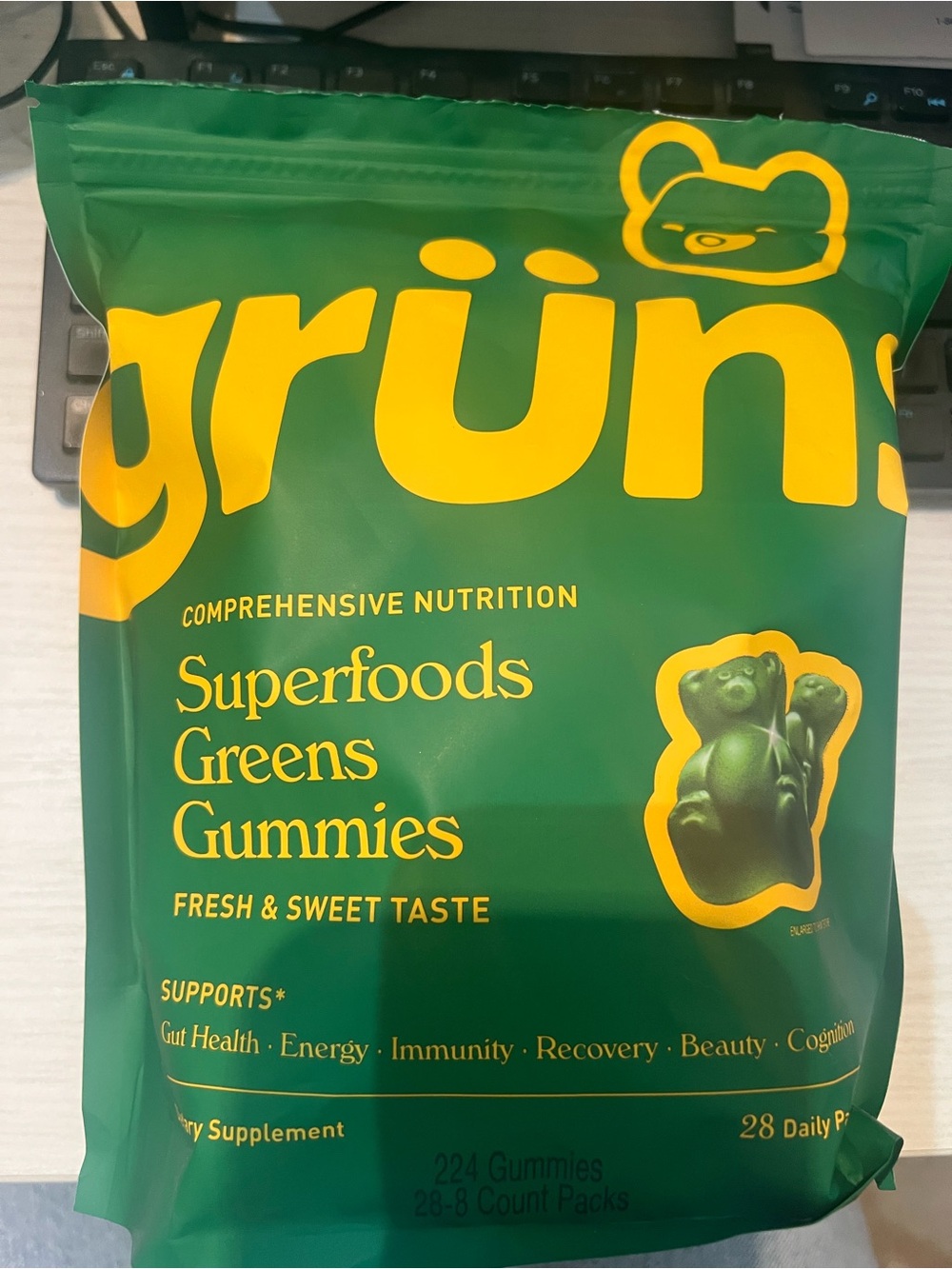 grün Superfoods Greens Gummies - factory sealed individual Packaging